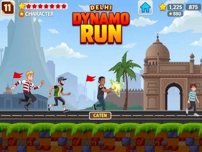 Delhi Dynamo Run character selection screen